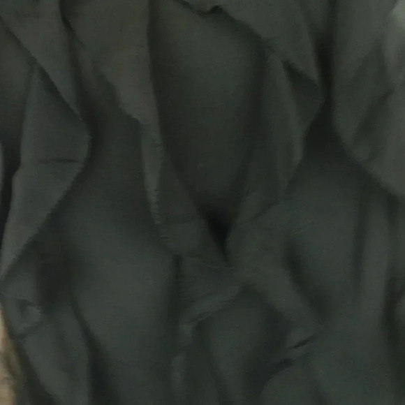 Ann Taylor Black Ruffle Wool Sleeveless Dress - Picture 5 of 7